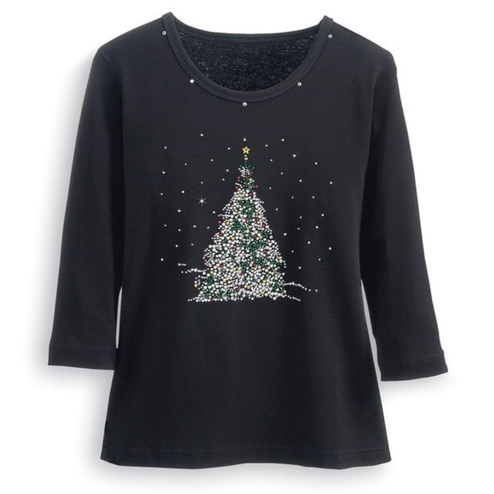 Studded Christmas tree top
